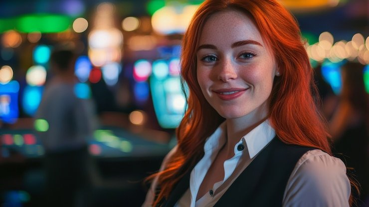 Layar baccarat multi-kamera Allbet menunjukkan kartu dan dealer